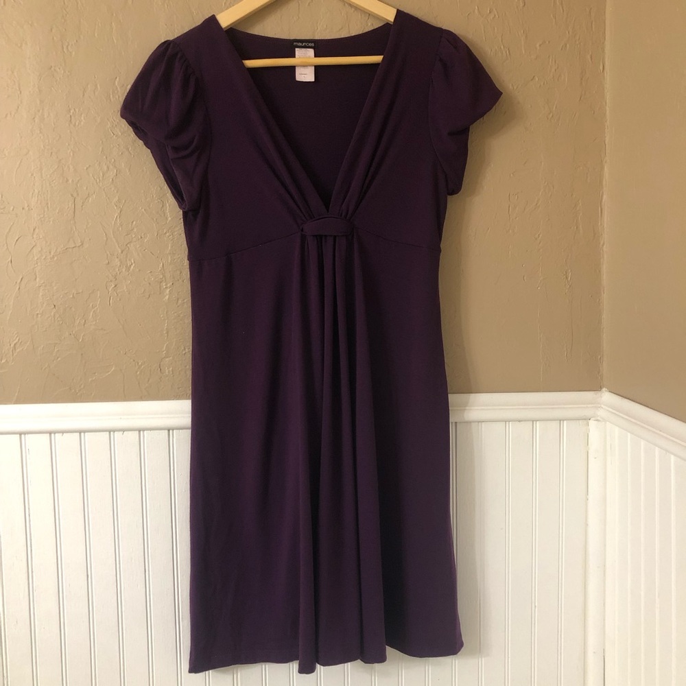Plum dress for work, semi-formal, or casual 💜
